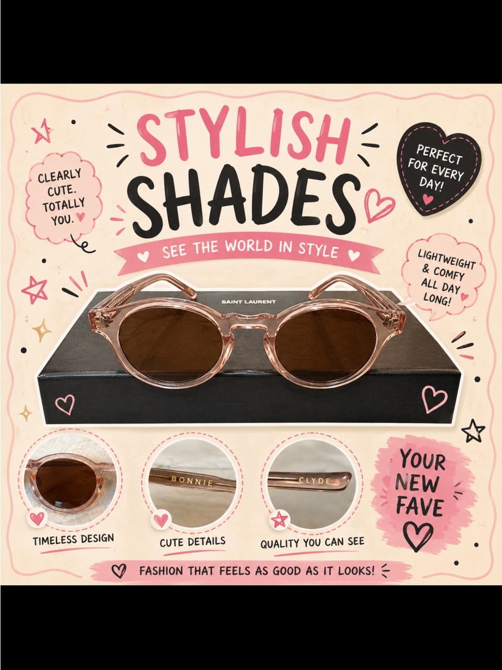 ❤️Pink Round Sunglasses